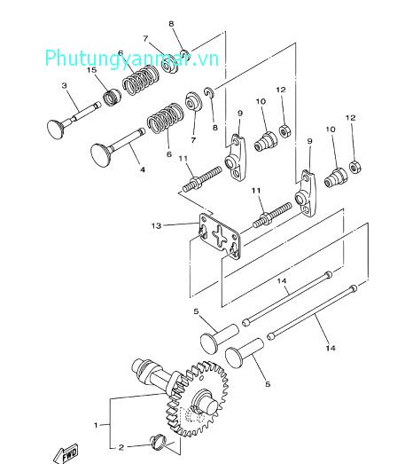 Trục cam và van